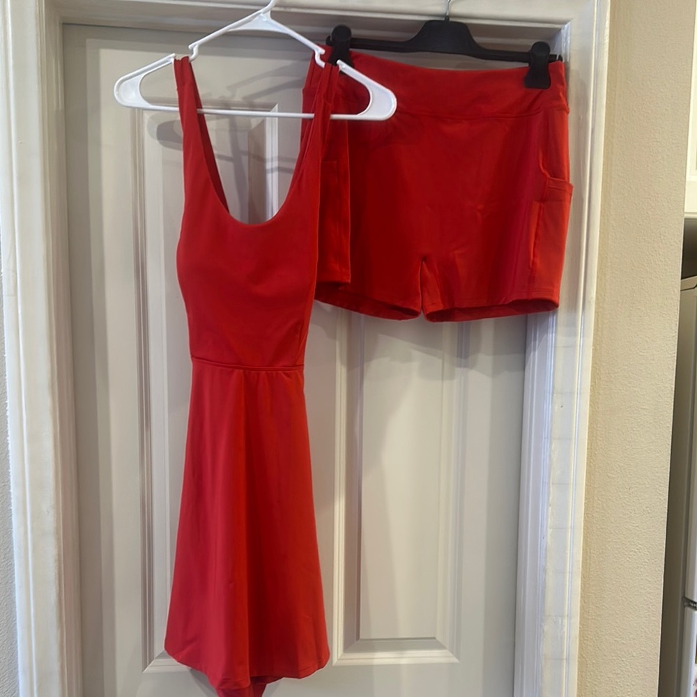 HALARA Red Athletic Shorts